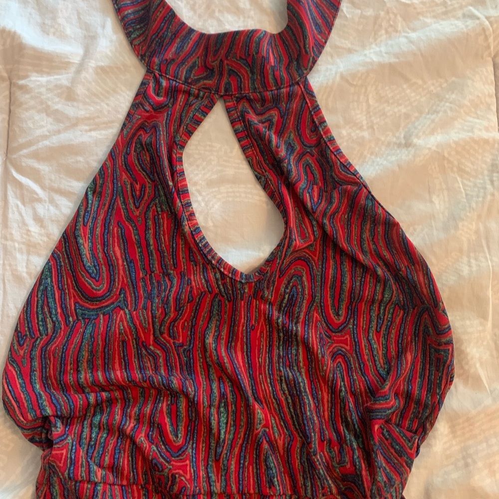 Cider Retro Halter Jumpsuit